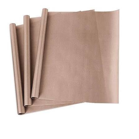 Papel siliconado y lámina de teflón